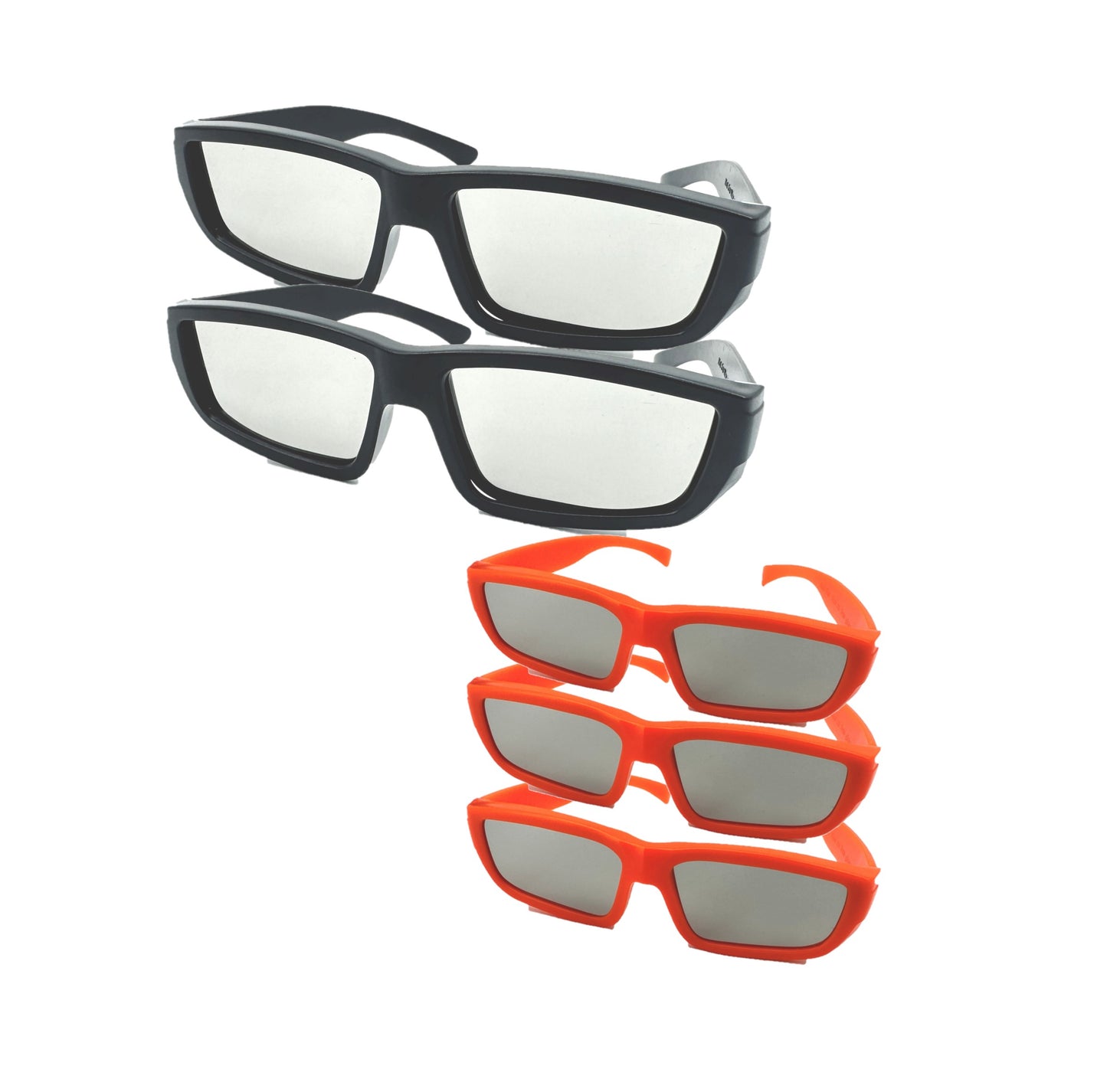 2 Pairs Adult and 3 Pairs Kid Bookishbunny Solar Eclipse Viewers Plastic Glasses Sun Viewing
