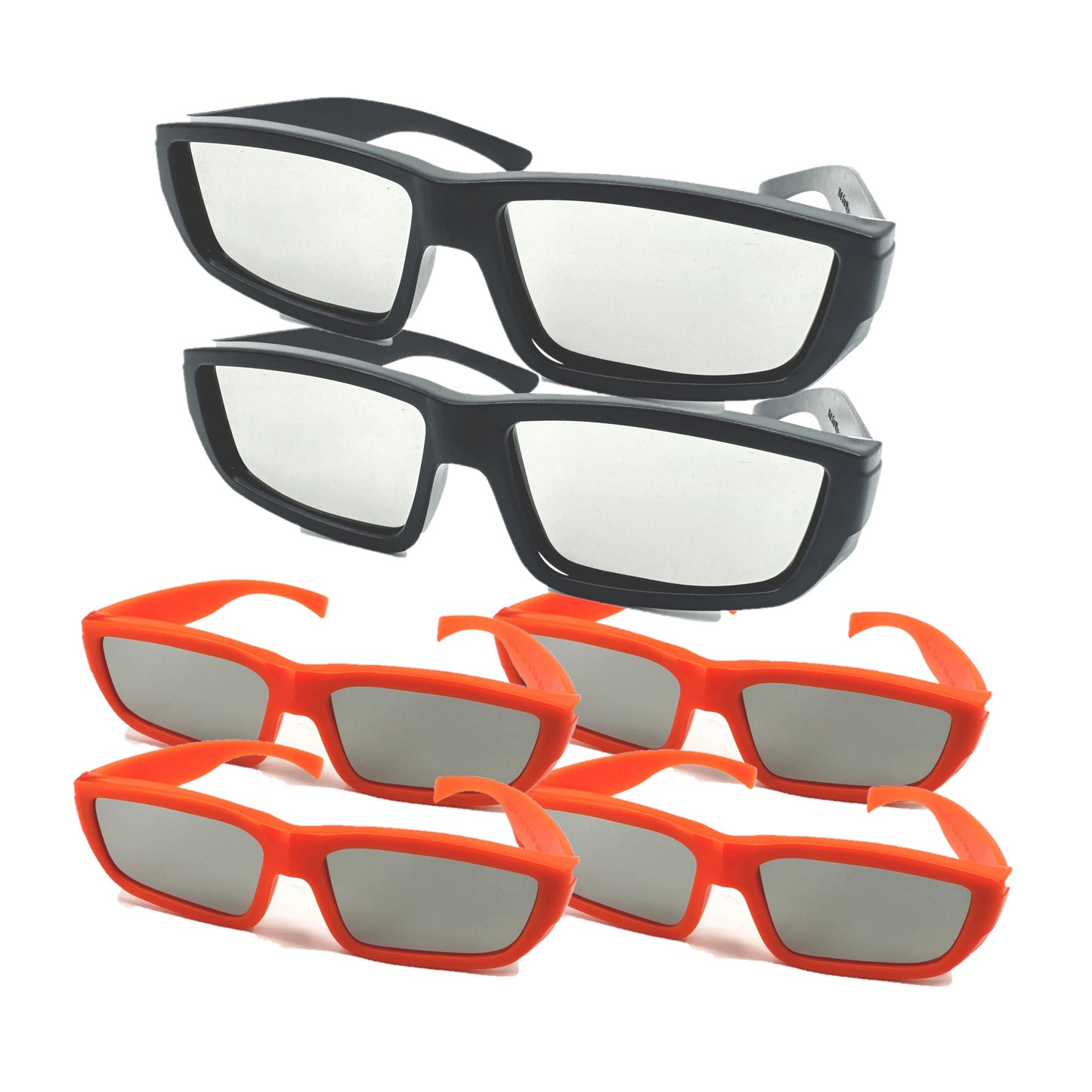 2 Pairs Adult and 4 Pairs Kid Bookishbunny Solar Eclipse Viewers Plastic Glasses Sun Viewing