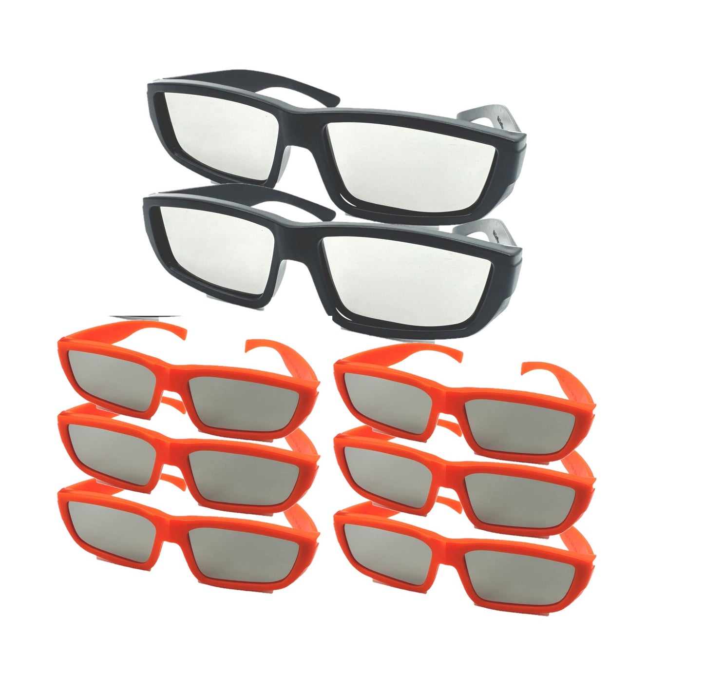 2 Pairs Adult and 6 Pairs Kid Bookishbunny Solar Eclipse Viewers Plastic Glasses Sun Viewing