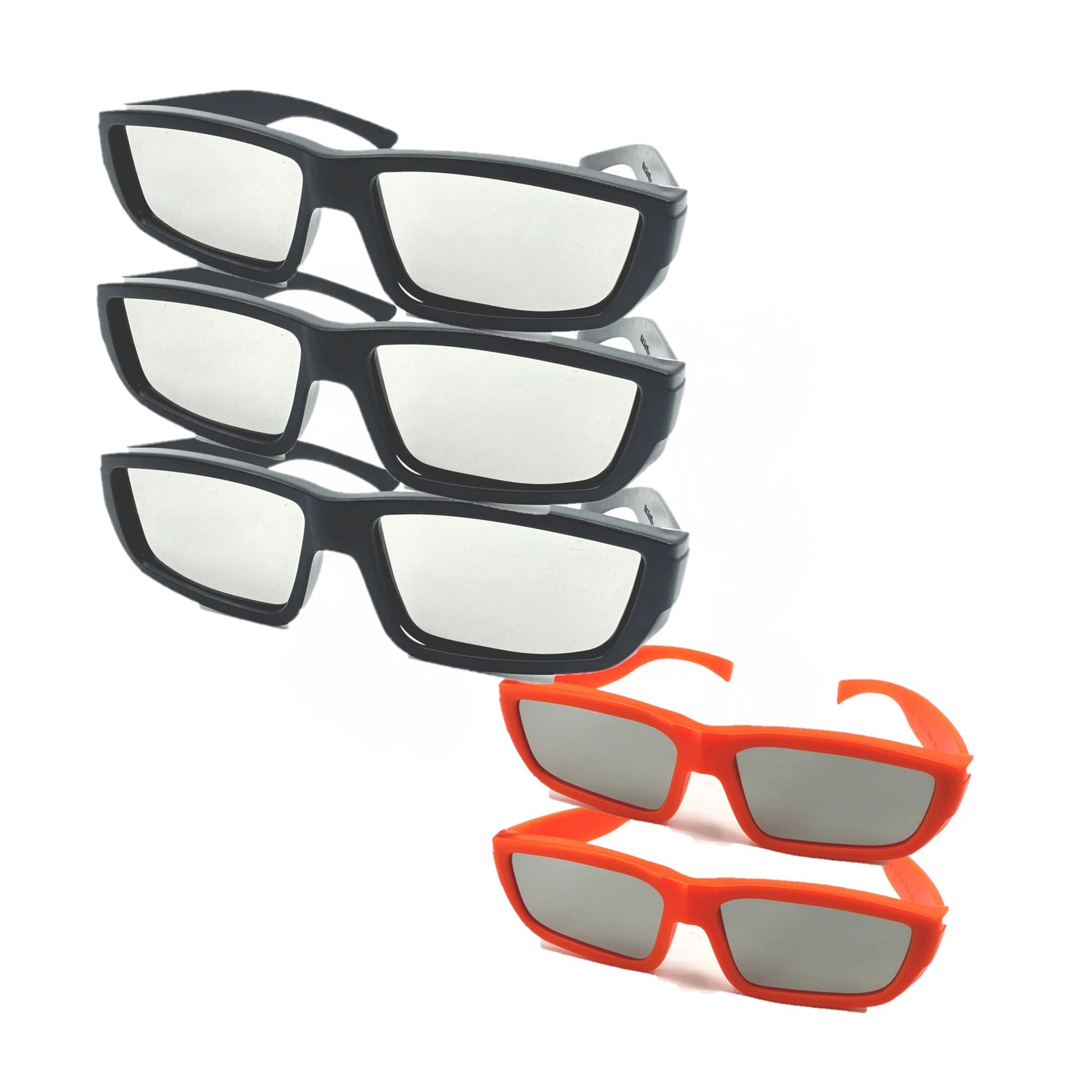 3 Pairs Adult and 2 Pairs Kid Bookishbunny Solar Eclipse Viewers Plastic Glasses Sun Viewing