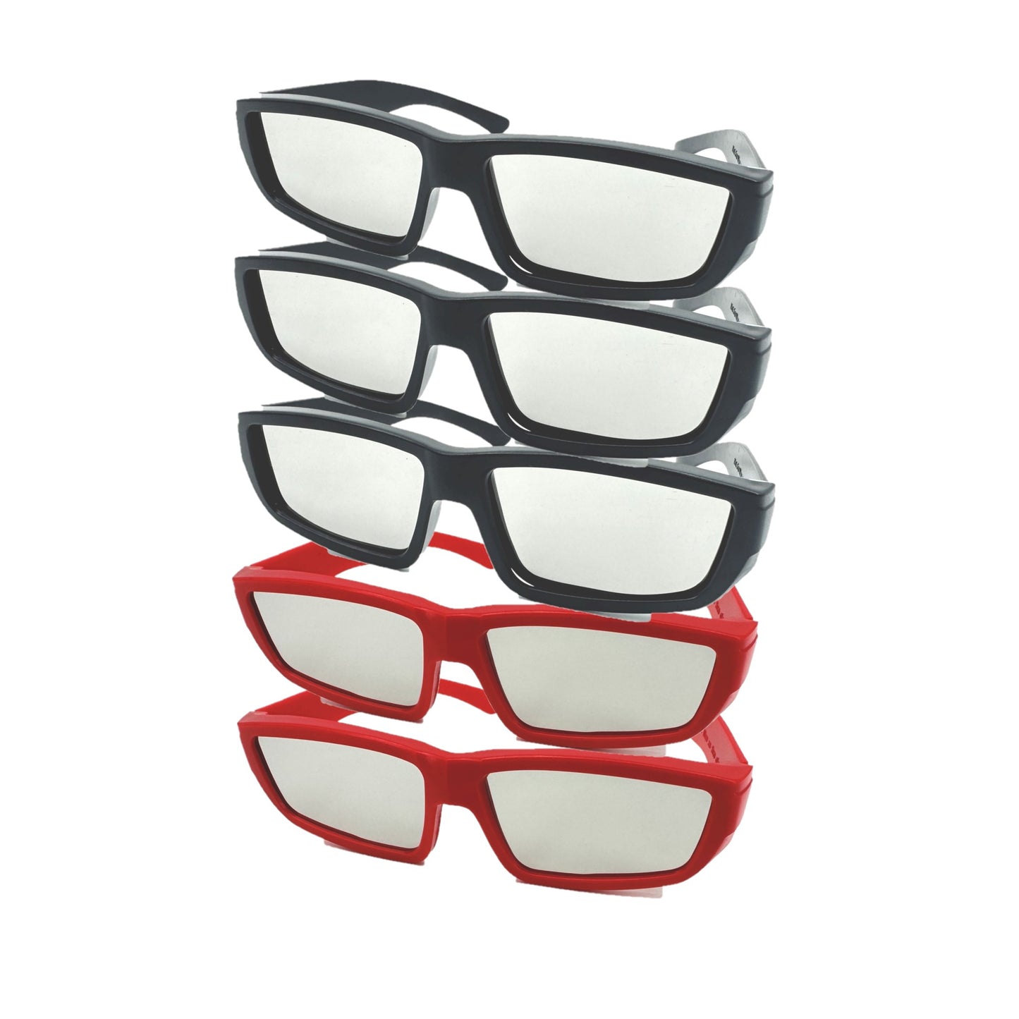 5 Pairs Adult Bookishbunny Solar Eclipse Viewers Plastic Glasses Sun Viewing Mix Color 3 Black 2 Red