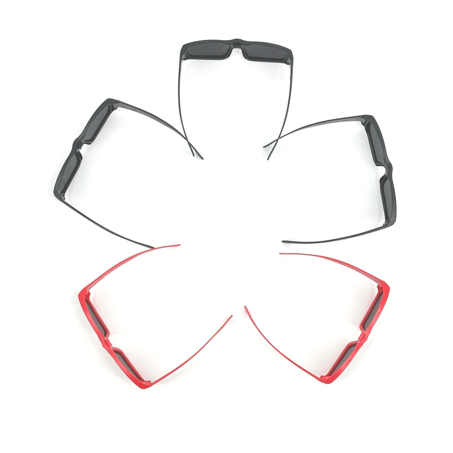 5 Pairs Adult Bookishbunny Solar Eclipse Viewers Plastic Glasses Sun Viewing Mix Color 3 Black 2 Red