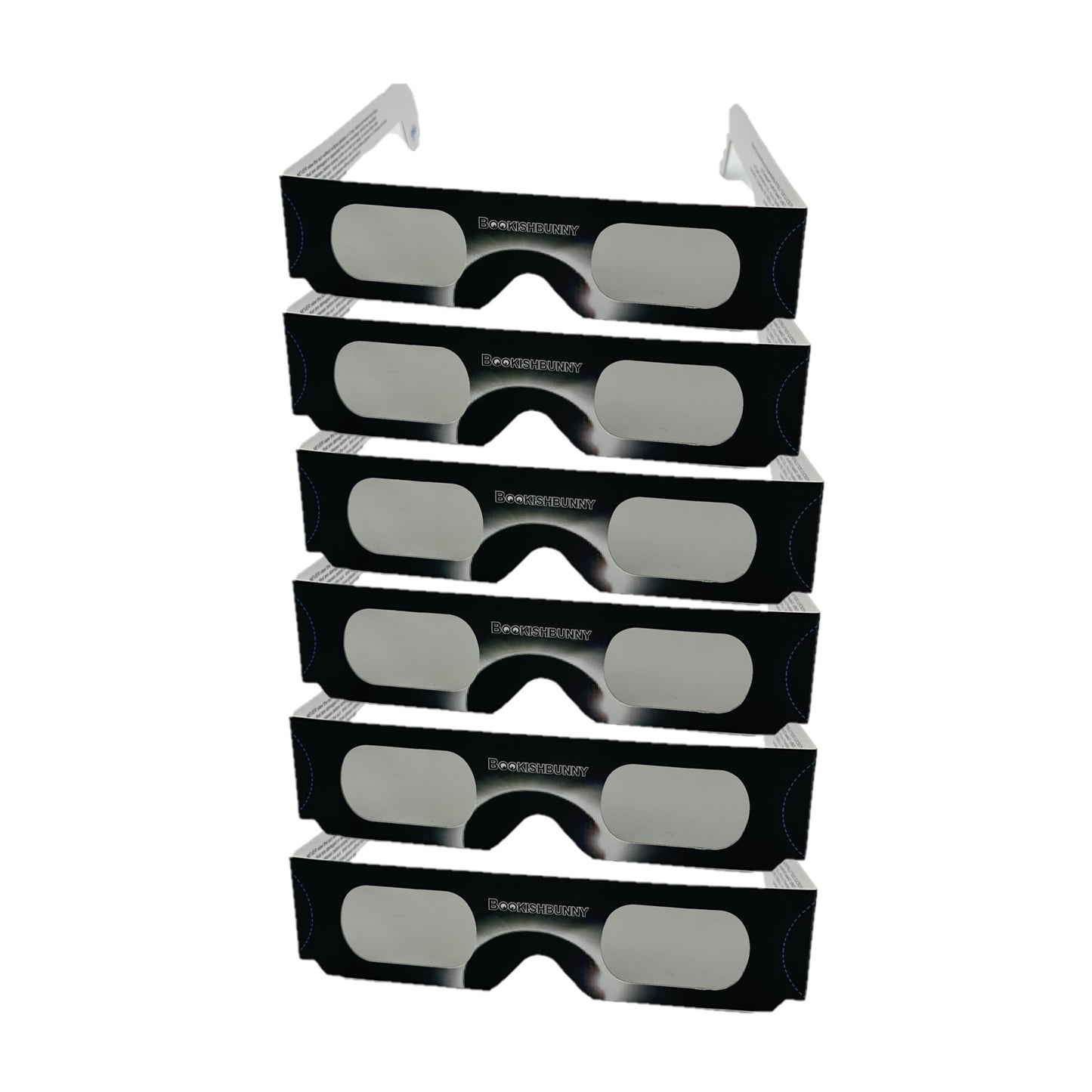 6 Pairs Bookishbunny Solar Eclipse Viewers Paper Glasses Sun Viewing