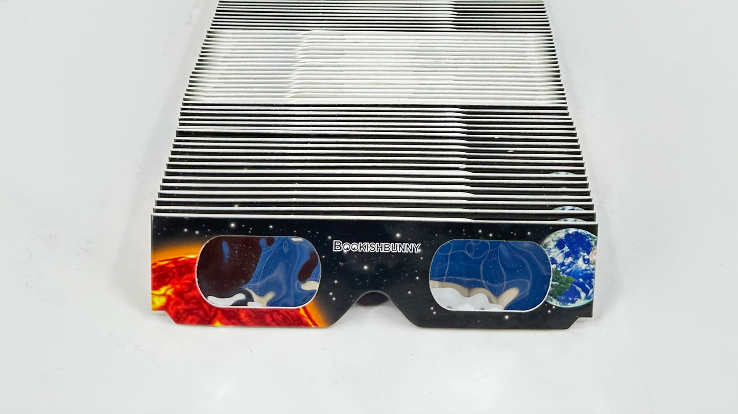 50 Pairs Bookishbunny Solar Eclipse Viewers Paper Glasses Sun Viewing