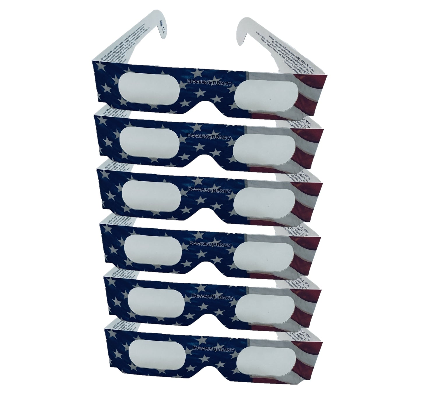 6 Pairs Bookishbunny Solar Eclipse Viewers Paper Glasses Sun Viewing