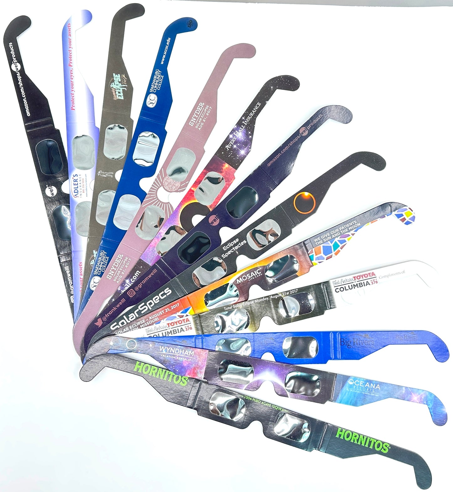 5000 Pairs Custom Made Paper Eclipse Glasses with Your Design