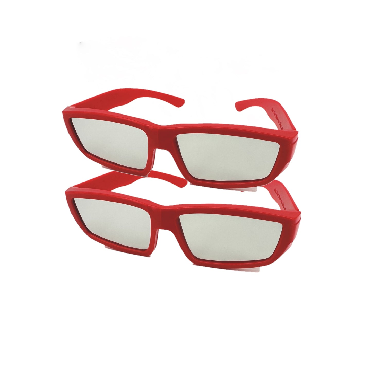 2 Pairs Adult Bookishbunny Solar Eclipse Viewers Plastic Glasses Sun Viewing, Red