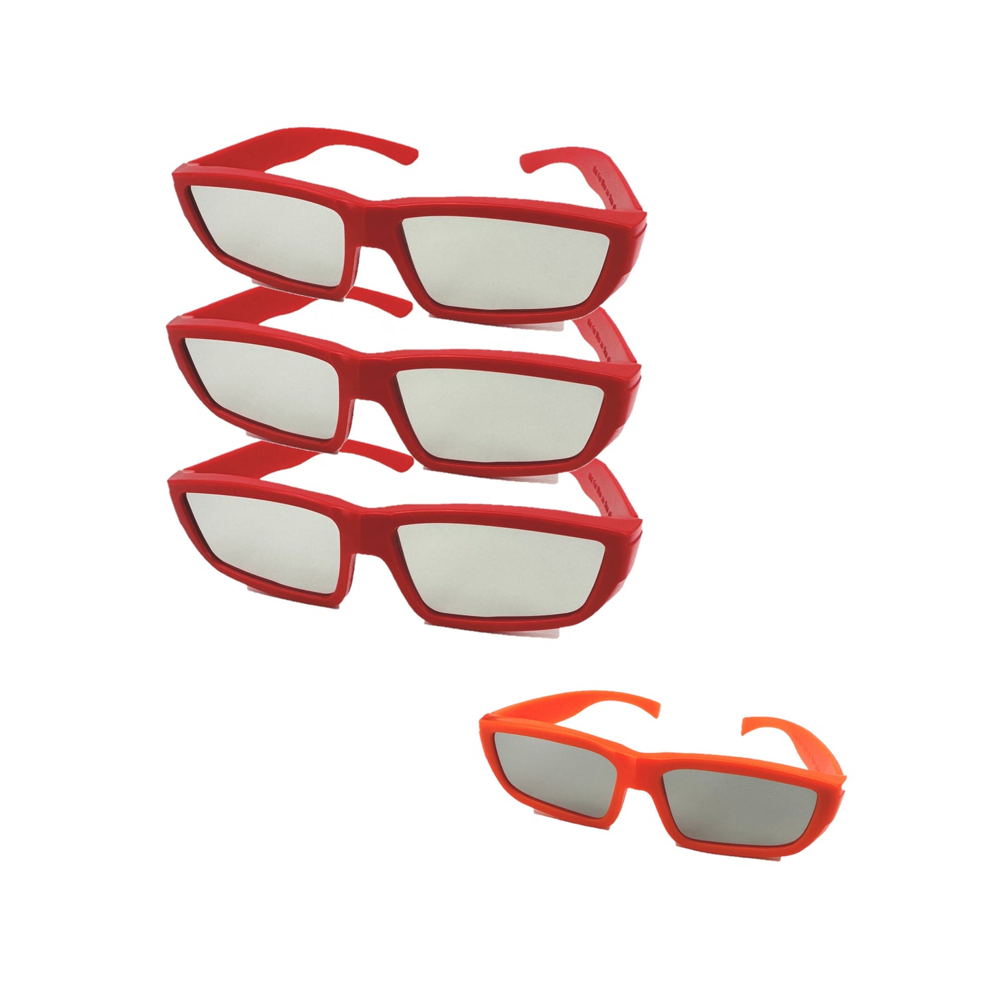 3 Pairs Adult 1 Pairs Kid Bookishbunny Solar Eclipse Viewers Plastic Glasses Sun Viewing Red