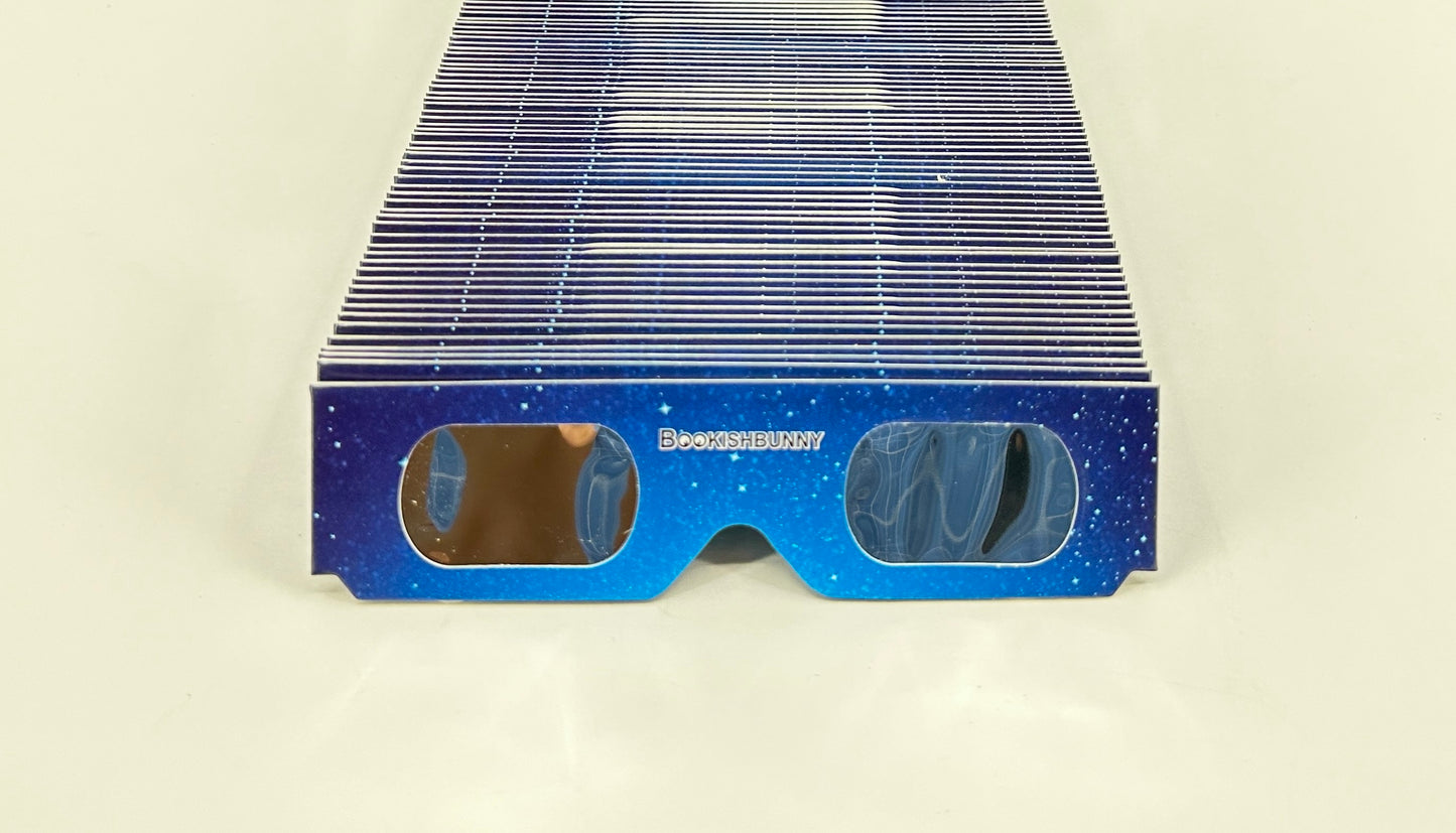 50 Pairs Bookishbunny Solar Eclipse Viewers Paper Glasses Sun Viewing