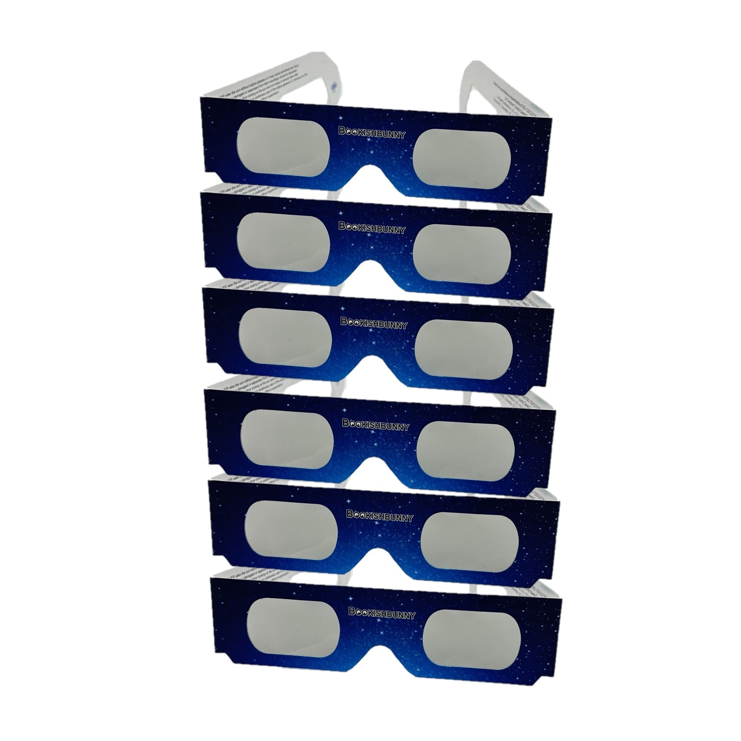 6 Pairs Bookishbunny Solar Eclipse Viewers Paper Glasses Sun Viewing