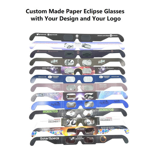 5000 Pairs Custom Made Paper Eclipse Glasses with Your Design